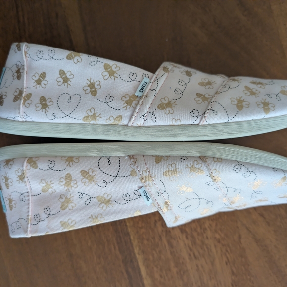 Toms Womens Bee Mine Alpargata Espadrille - Pink Women's Size 8 - Picture 5 of 9